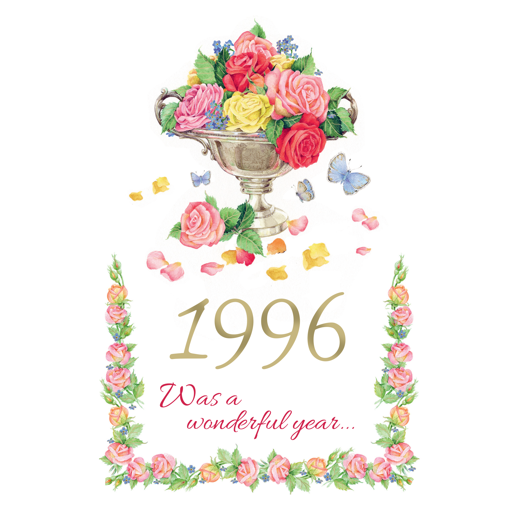 1996 Year Of Birth Birthday Cards